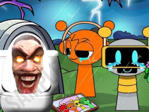 Jogo Banheiro Sprunki Castle Panic Skibidi  online