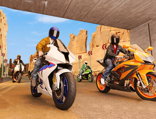 Jogo Corrida de simulador de moto real 3D  online