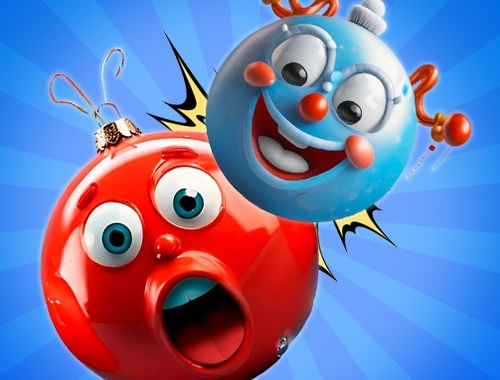 Jogo Mesclar bolas de brinquedos de ano novo em 3D!  online
