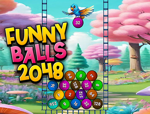 Jogo Bolas Engraçadas 2048  online