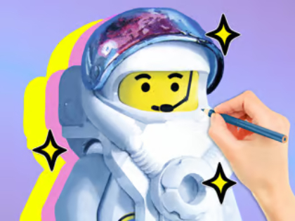 Jogo Livro para colorir: Astronauta LEGO  online