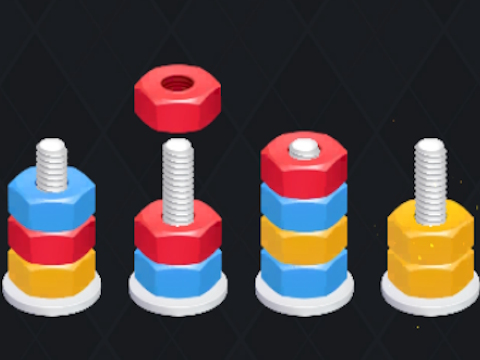 Jogo Quebra-cabeça de nozes: classificação por cores  online