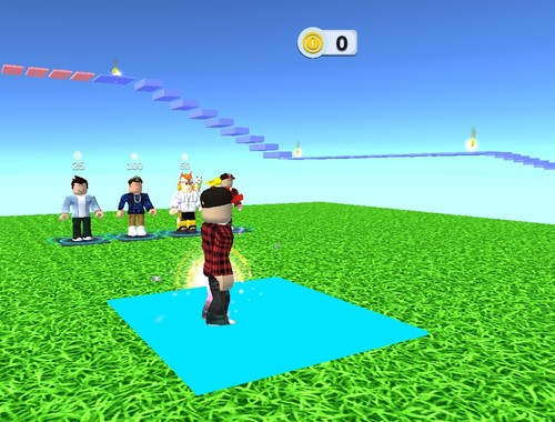 Jogo Desafio fácil de pular e correr de Obby online  online