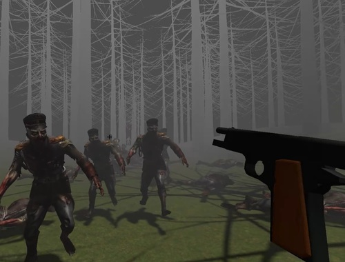 Jogo Zumbis em uma floresta  online
