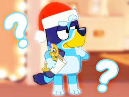 Jogo Questionário infantil: Bluey Christmas Fandom  online