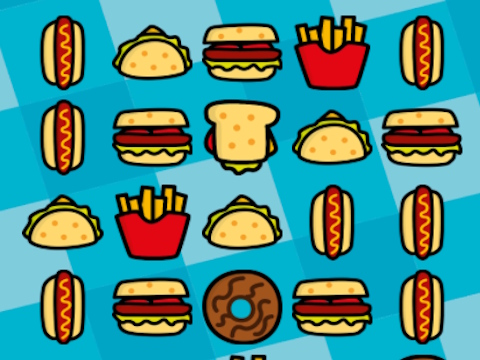 Jogo Jogo Food Match  online