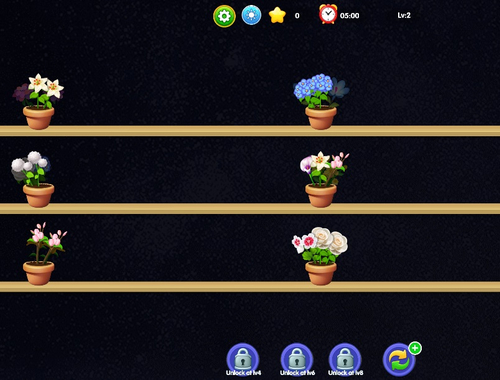 Jogo Combinação de flores  online