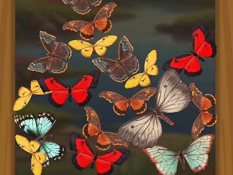 Jogo Mesclar borboleta  online