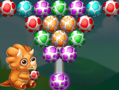 Jogo Atirador de ovo de dinossauro  online