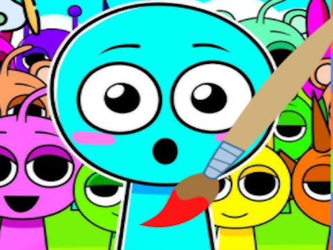 Jogo Hora de colorir Sprunki  online