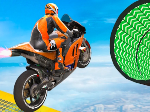Jogo Corrida de acrobacias de moto  online