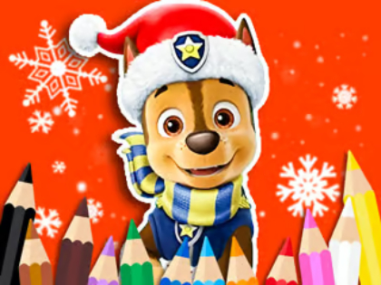 Jogo Livro para colorir: Paw Patrol Christmas  online