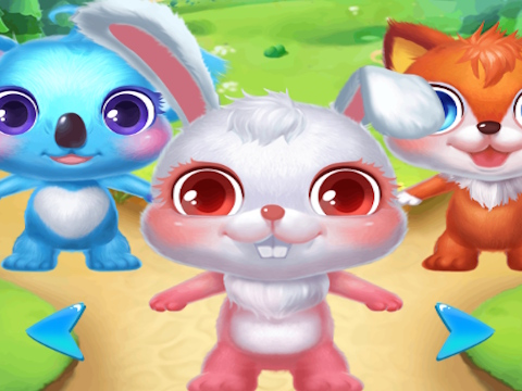 Jogo Salão de beleza de animais fofos  online