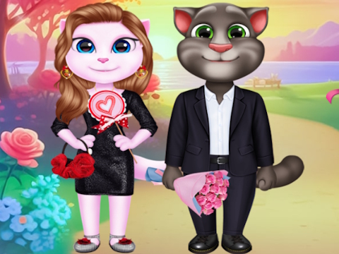 Jogo Casal de gatinhos adorável namorado  online