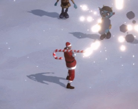 Jogo Papai Noel com canhão  online