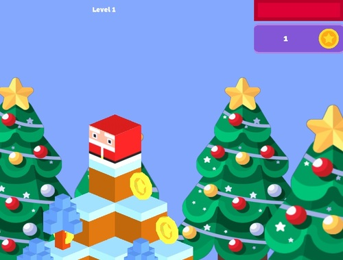 Jogo Papai Noel correndo para baixo  online