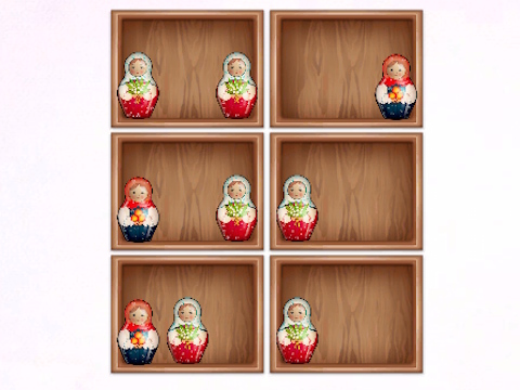 Jogo Classifique por prateleiras de Matryoshka!  online