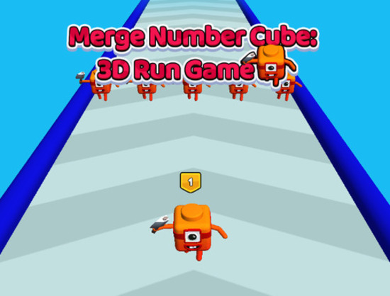 Jogo Mesclar número de cubo 3D Run Game  online