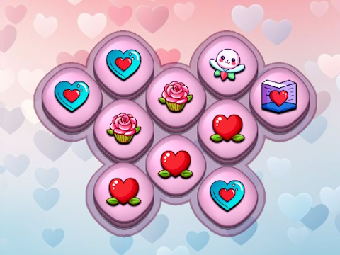 Jogo Trio de azulejos de amor  online