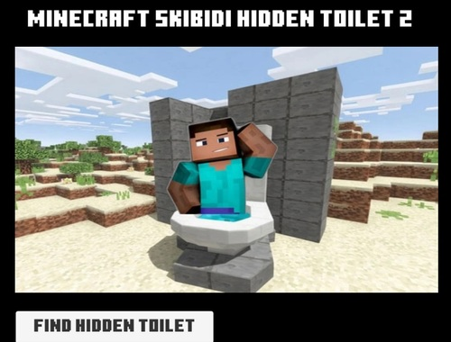 Jogo Minicraft Skibidi Hidden Banheiro 2  online