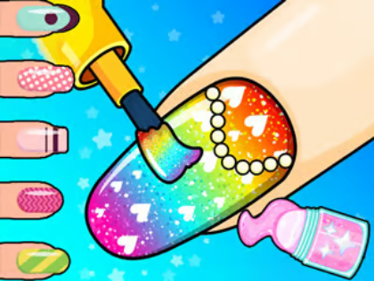 Jogo Livro para colorir: salão de unhas  online