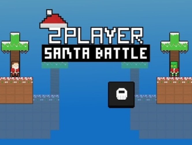 Jogo 2 jogadores Papai Noel Battle  online