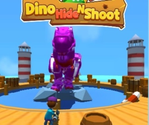 Jogo Dino ocultar n tiro  online