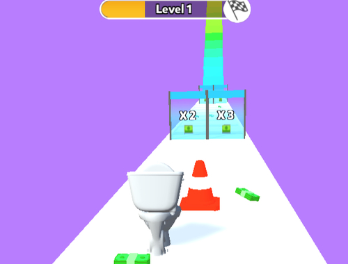 Jogo Pilha de dinheiro do banheiro skibidi  online