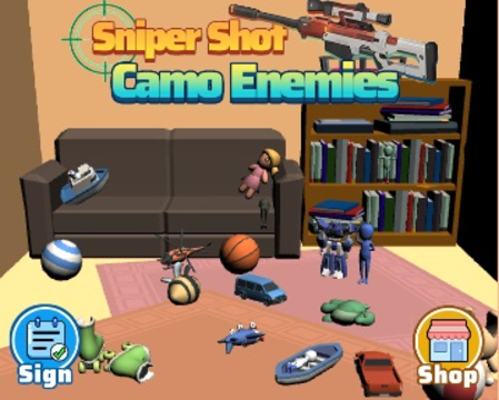 Jogo Sniper Shot Camo Inimigos  online