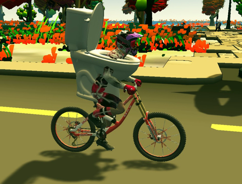 Jogo Andar de bicicleta de vaso sanitário skibidi  online