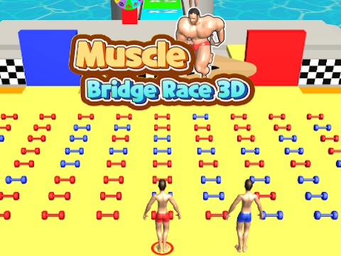 Jogo Raça da ponte muscular 3D  online