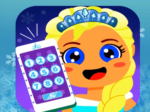 Jogo Telefone de princesa do bebê gelo  online