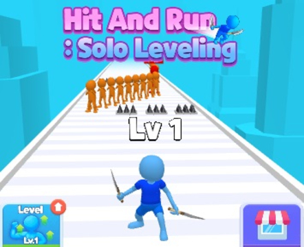 Jogo Acertar e correr de nível solo  online