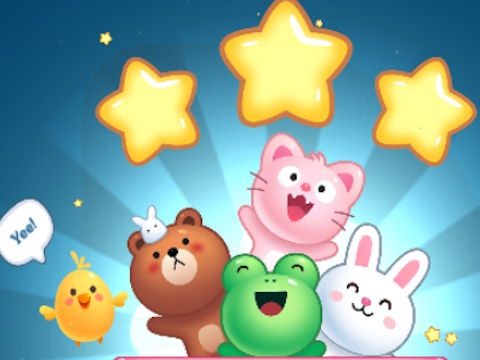 Jogo Merge de animais: atirador de bolhas  online