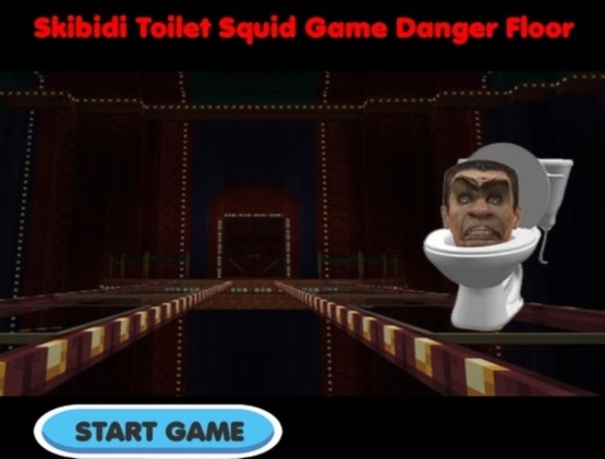 Jogo Piso de jogo de lula de skibidi higineses  online