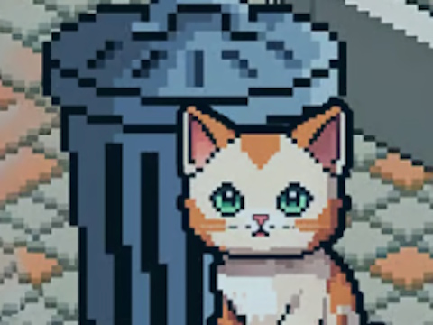 Jogo Simulador de gatos pixels: meus animais de estimação  online