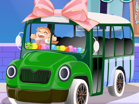 Jogo Decoração: ônibus escolar  online
