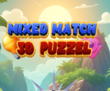 Jogo Puzzle 3D de correspondência mista  online