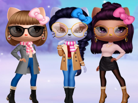 Jogo Vestido de inverno de Kitty Squad  online