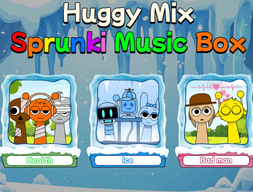 Jogo Caixa de música huggy mix sprunki  online