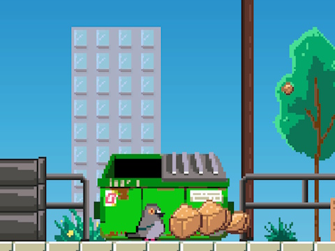 Jogo Ninguém espera explodir o pombo imortal  online