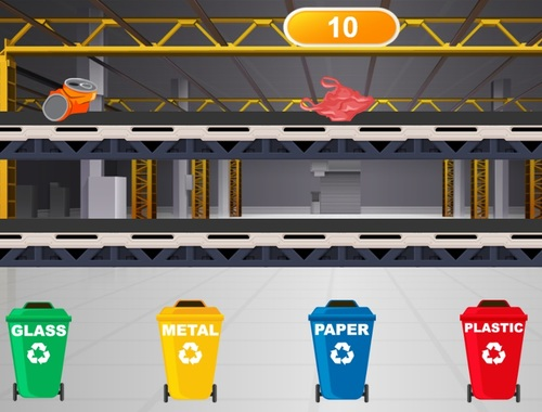 Jogo Fábrica de reciclagem  online