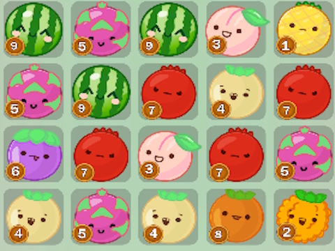 Jogo Puzzle de dados: frutas!  online