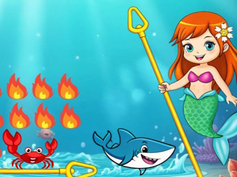 Jogo Princesa vs tubarão  online