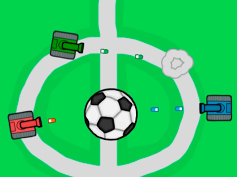 Jogo Batalha de futebol de tanque 1 2 3 4 jogador  online
