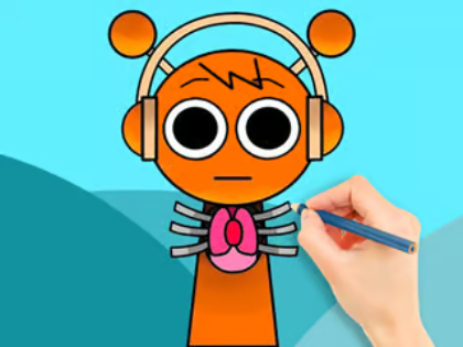 Jogo Livro para colorir: Sprunki Horror Oren  online