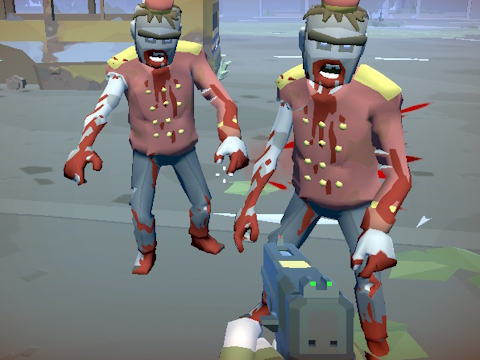 Jogo Sobrevivência de polígonos da cidade de zumbi  online