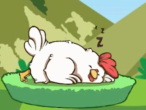 Jogo Desperte a galinha adormecida  online