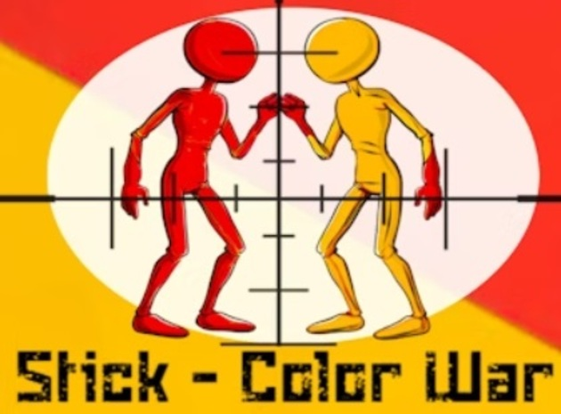 Jogo Guerra colorida de aderência  online