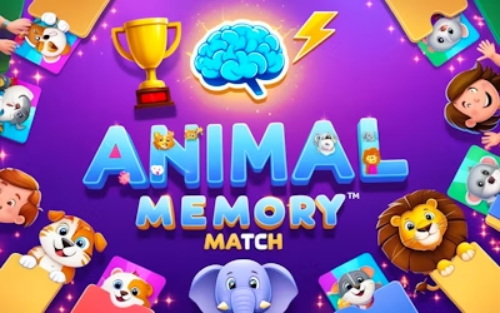 Jogo Combinação de memória animal  online